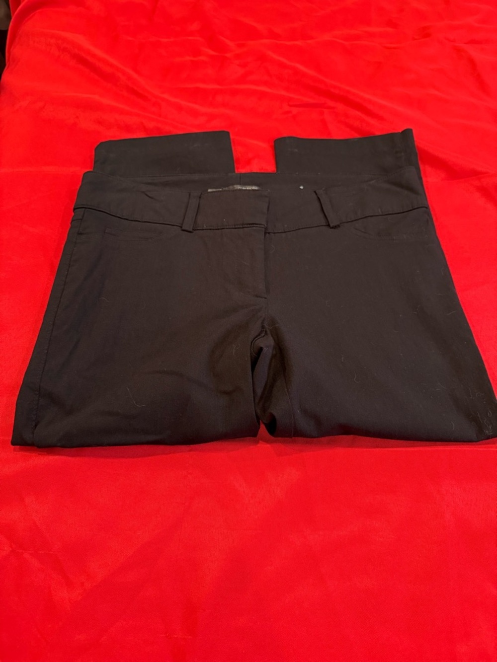 Black Cropped Ponte Pants